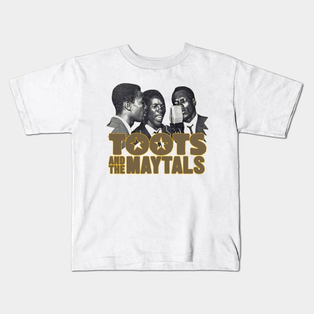 Reggae Toots Trio Kids T-Shirt by Ronald M. Wing